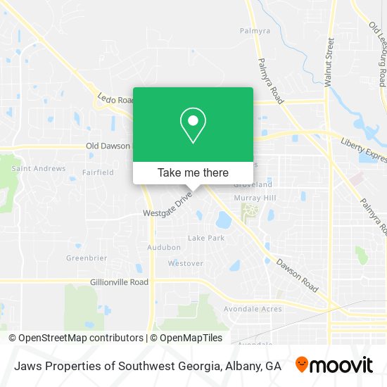 Jaws Properties of Southwest Georgia map