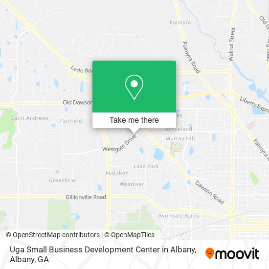 Uga Small Business Development Center in Albany map