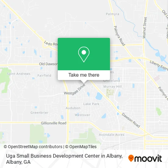 Mapa de Uga Small Business Development Center in Albany