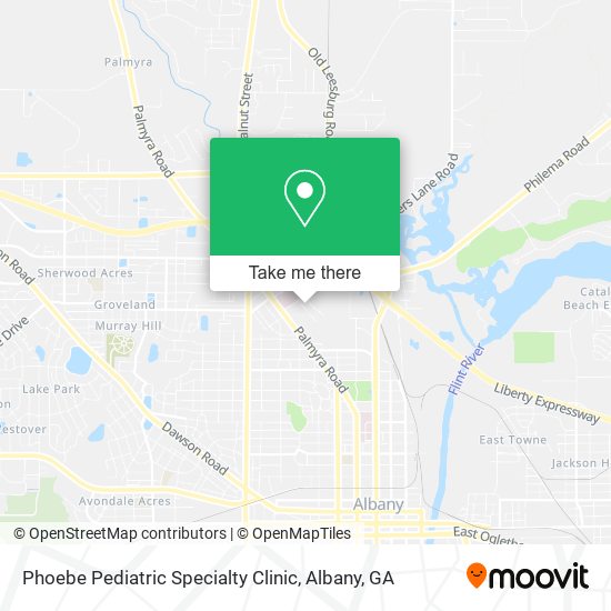 Phoebe Pediatric Specialty Clinic map