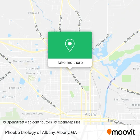 Mapa de Phoebe Urology of Albany