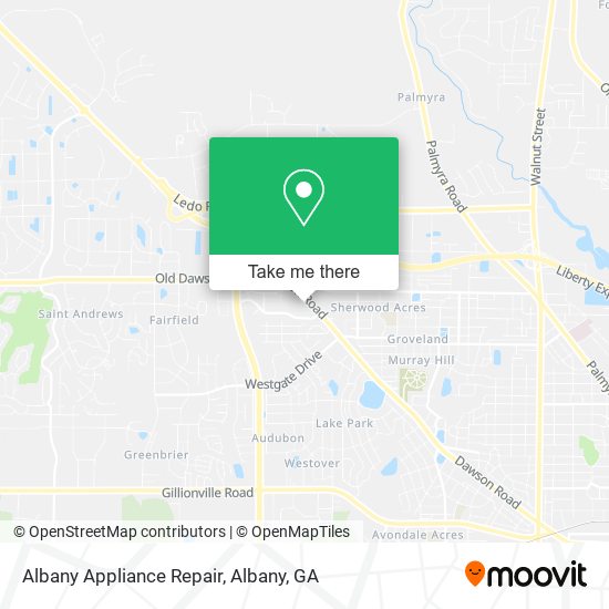 Albany Appliance Repair map