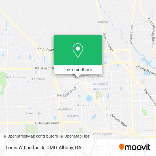 Louis W Landau Jr, DMD map