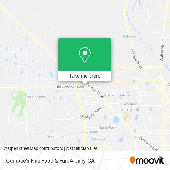 Gumbee's Fine Food & Fun map