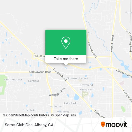 Sam's Club Gas map