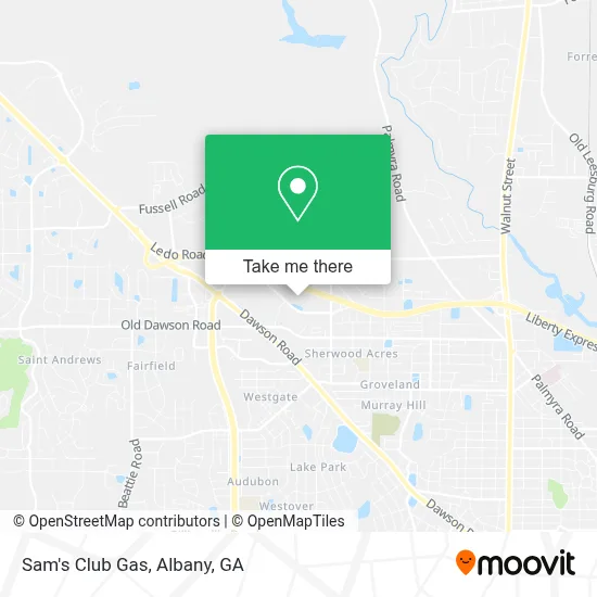 Sam's Club Gas map