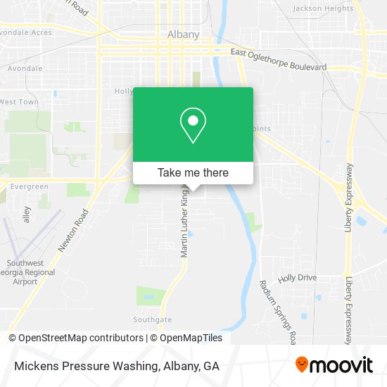 Mickens Pressure Washing map