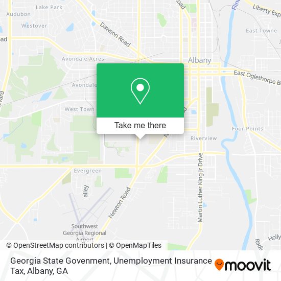 Georgia State Govenment, Unemployment Insurance Tax map
