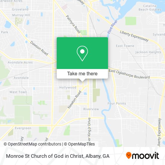 Mapa de Monroe St Church of God in Christ