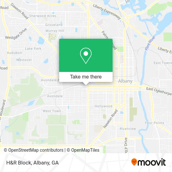 H&R Block map