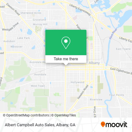 Albert Campbell Auto Sales map