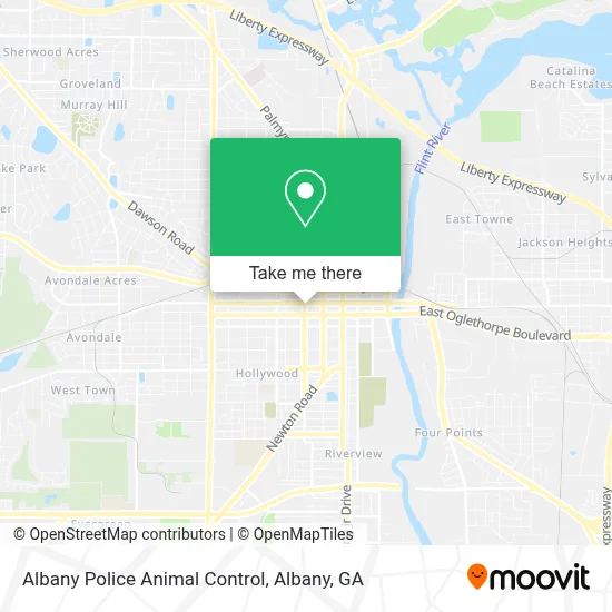 Albany Police Animal Control map