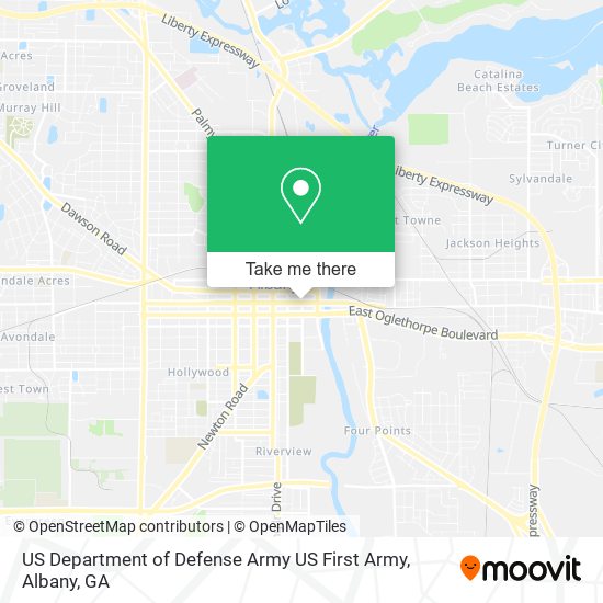 US Department of Defense Army US First Army map