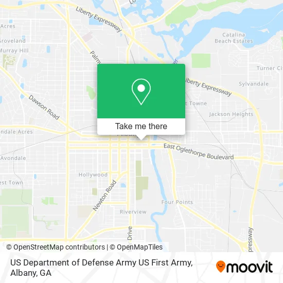 Mapa de US Department of Defense Army US First Army