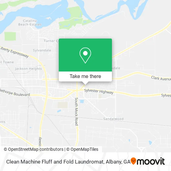 Clean Machine Fluff and Fold Laundromat map