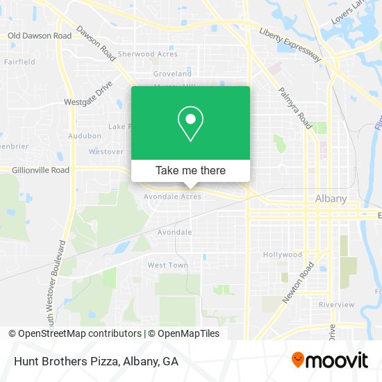 Mapa de Hunt Brothers Pizza