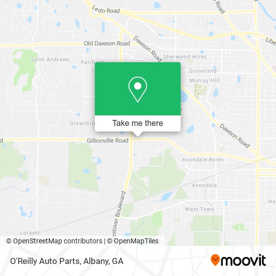 Mapa de O'Reilly Auto Parts