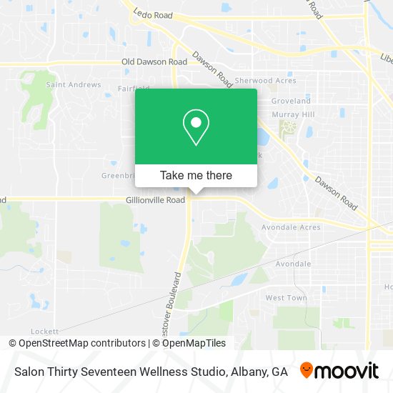 Mapa de Salon Thirty Seventeen Wellness Studio