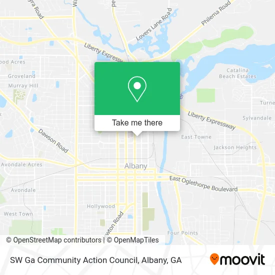 SW Ga Community Action Council map