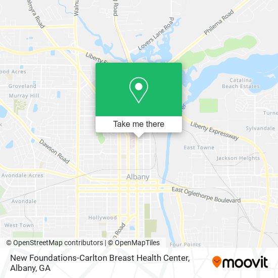 New Foundations-Carlton Breast Health Center map