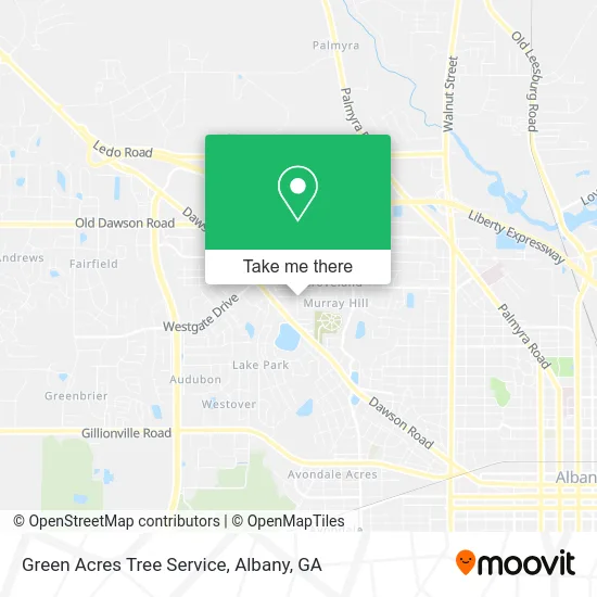 Green Acres Tree Service map
