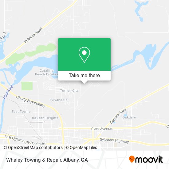 Whaley Towing & Repair map