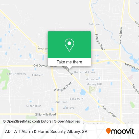 Mapa de ADT A T Alarm & Home Security