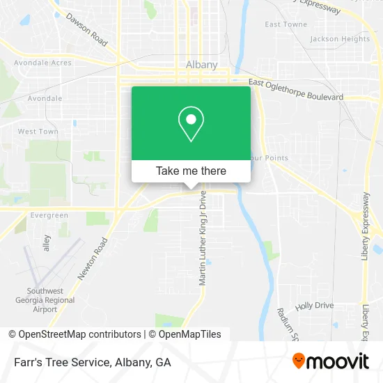 Farr's Tree Service map
