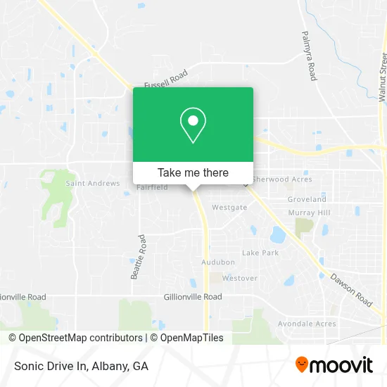 Sonic Drive In map
