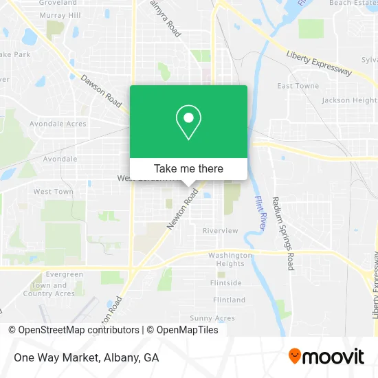 One Way Market map