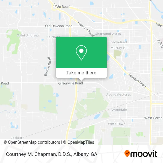 Courtney M. Chapman, D.D.S. map