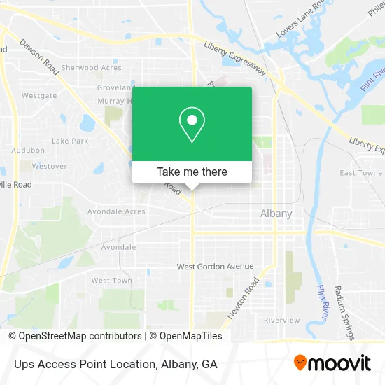 Ups Access Point Location map