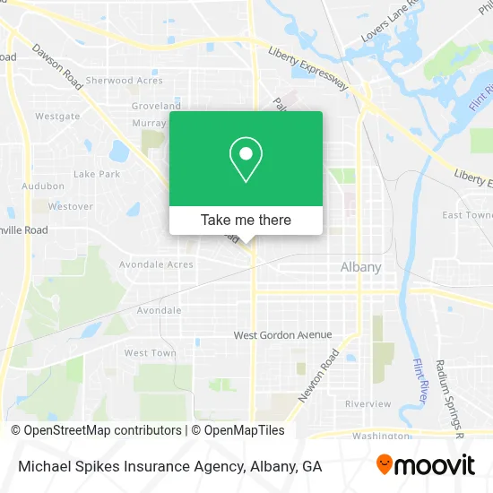 Michael Spikes Insurance Agency map