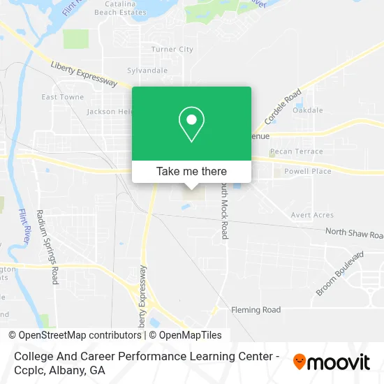 College And Career Performance Learning Center - Ccplc map