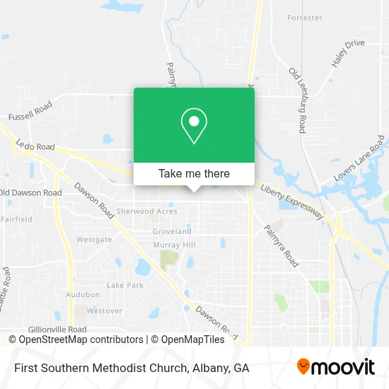 First Southern Methodist Church map