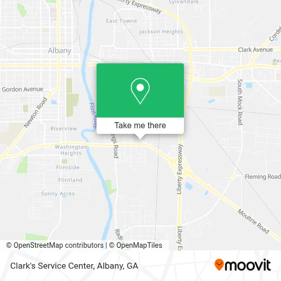 Clark's Service Center map