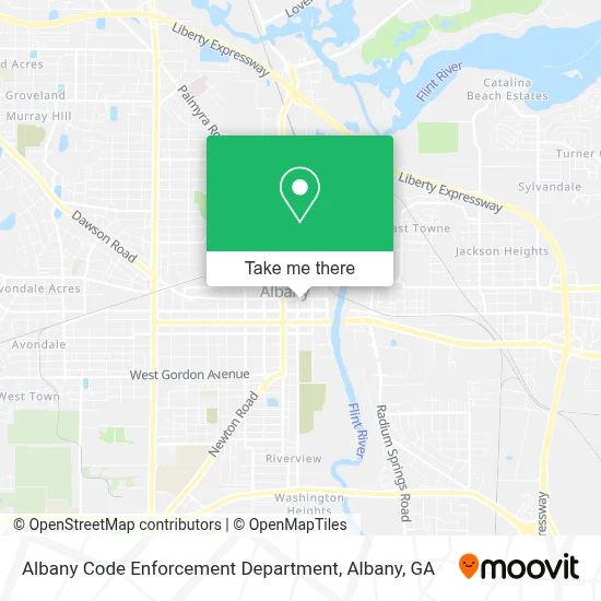 Albany Code Enforcement Department map