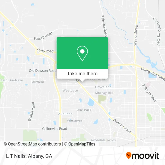 L T Nails map