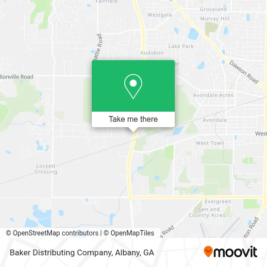 Baker Distributing Company map