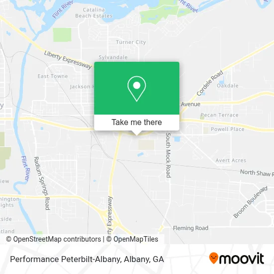 Performance Peterbilt-Albany map