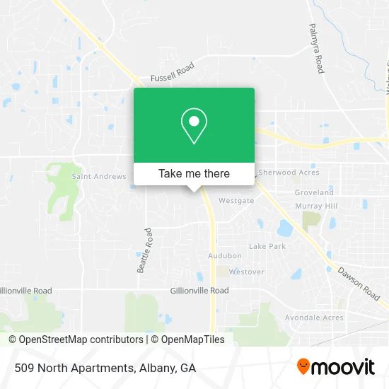 509 North Apartments map