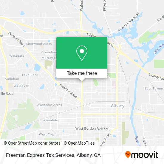 Freeman Express Tax Services map