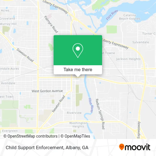 Child Support Enforcement map