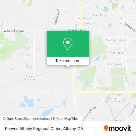 Reeves Albany Regional Office map