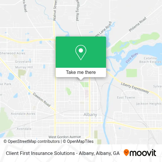 Client First Insurance Solutions - Albany map