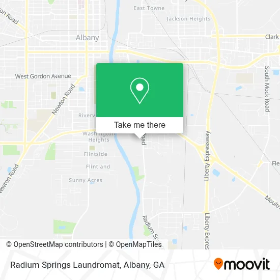 Radium Springs Laundromat map