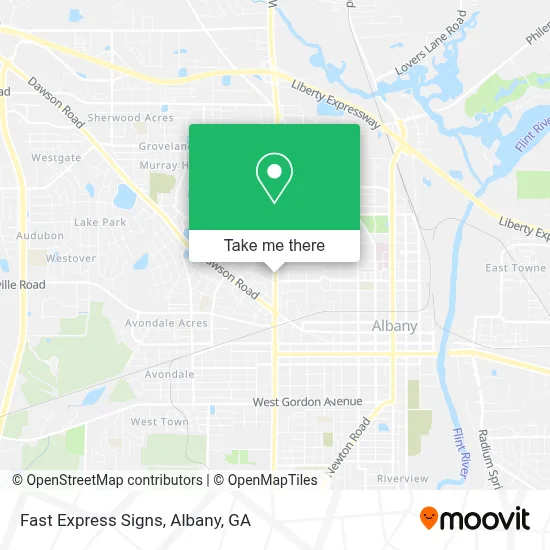 Fast Express Signs map