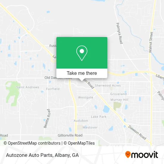 Autozone Auto Parts map