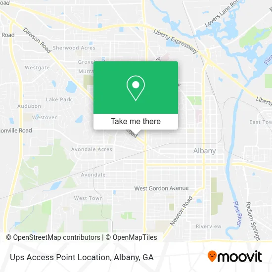 Ups Access Point Location map