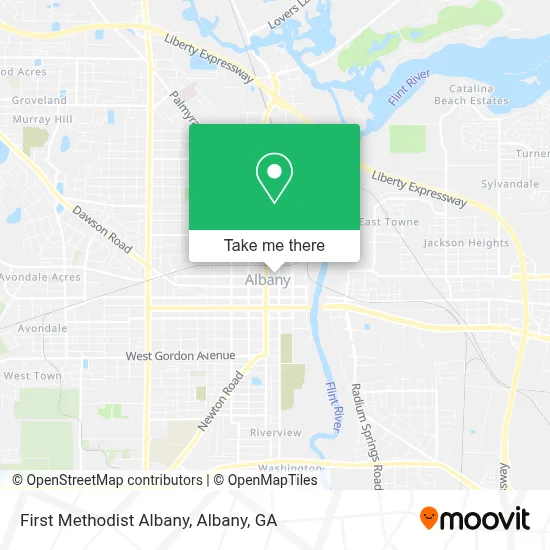 First Methodist Albany map
